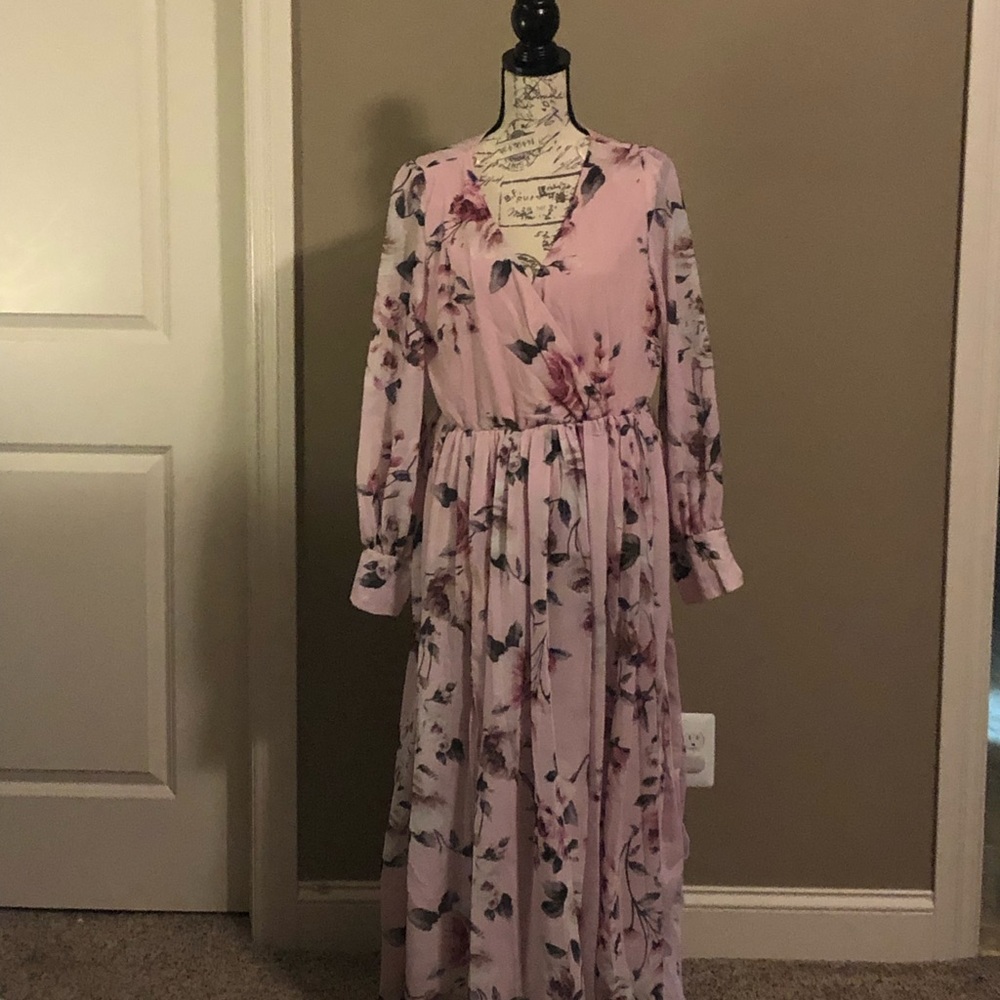 My Dearest Darling Blush Floral Maxi Dress- XL. New. Never worn.